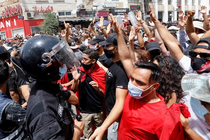 tunisia - protesters