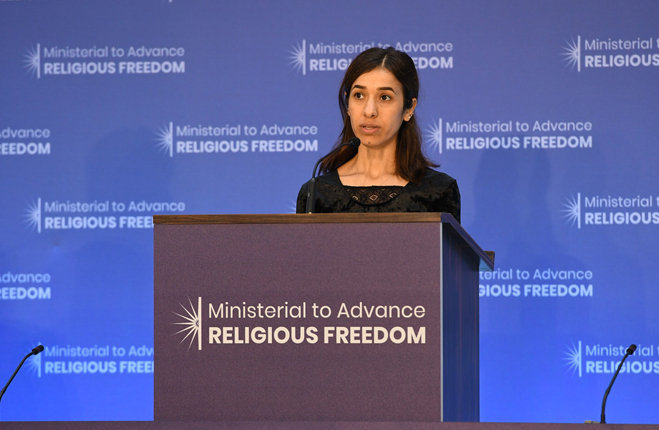 Premio Nobel Nadia Murad: l'attivista