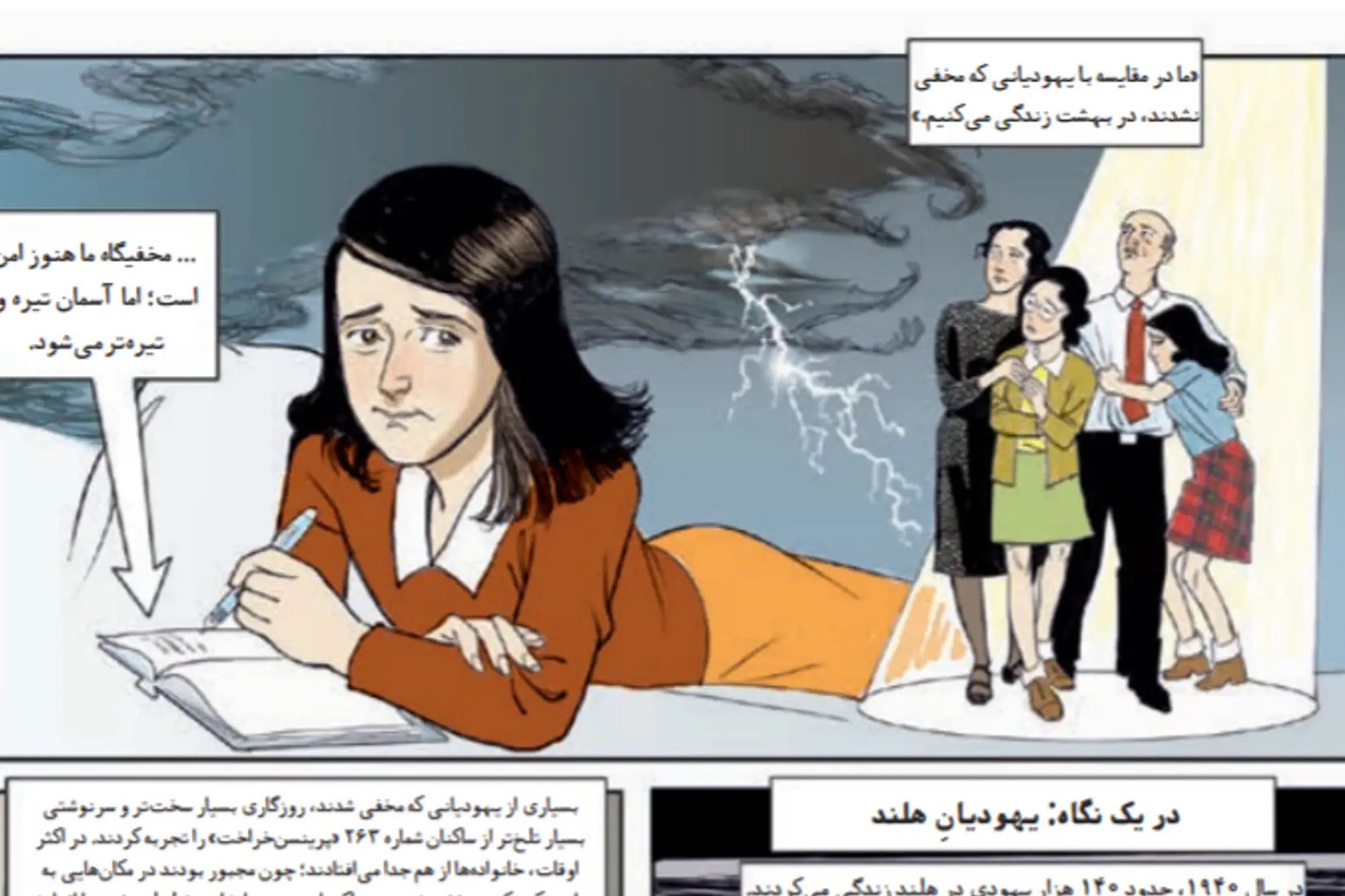 Giorno della Memoria: fumetto su Anna Frank in persiano