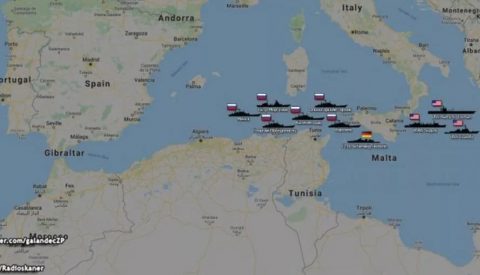 mar mediterraneo - navi russe