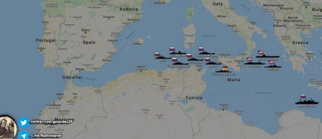 mar mediterraneo - navi russe