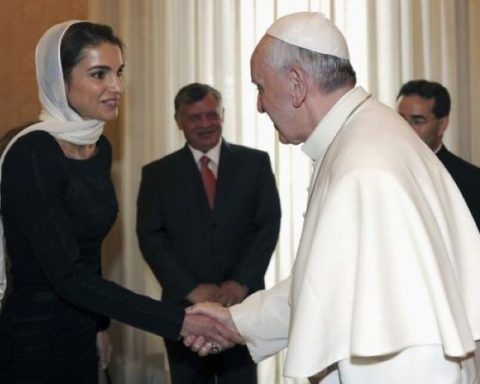 Rania e Abdallah in Vaticano