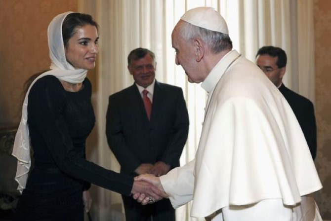 Rania e Abdallah in Vaticano