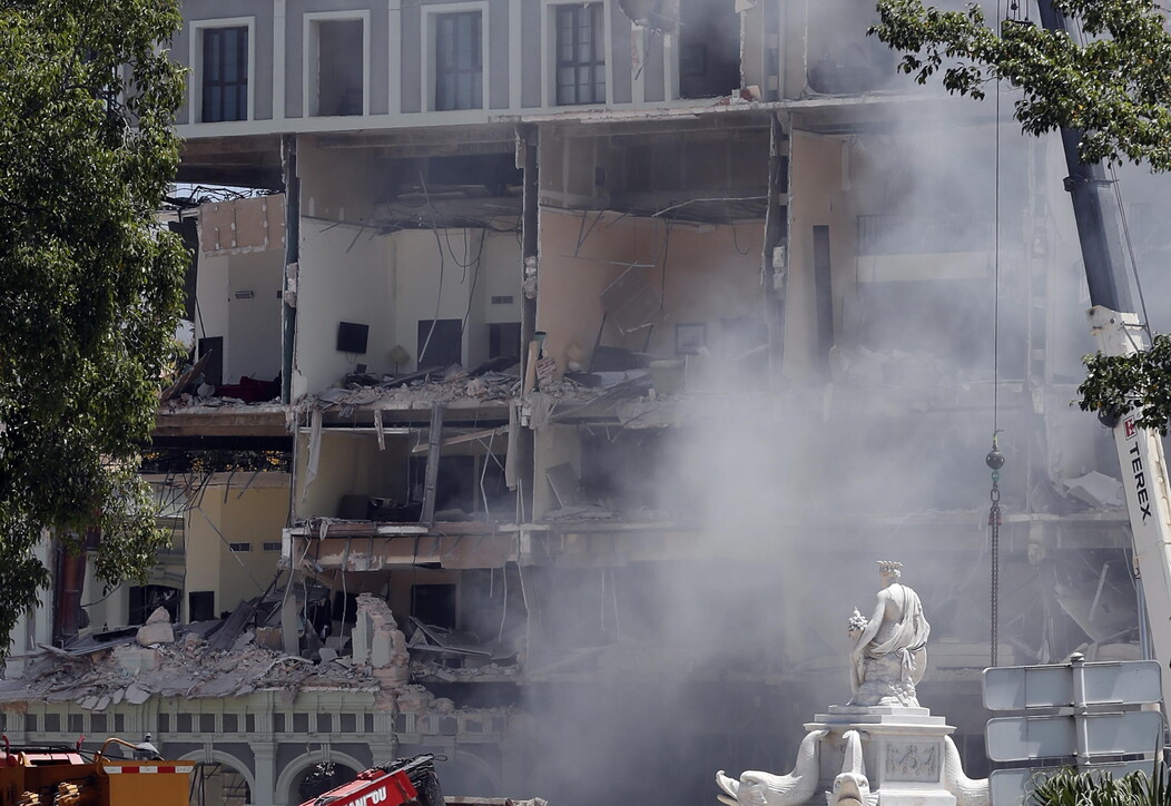 Cuba: l'hotel esploso