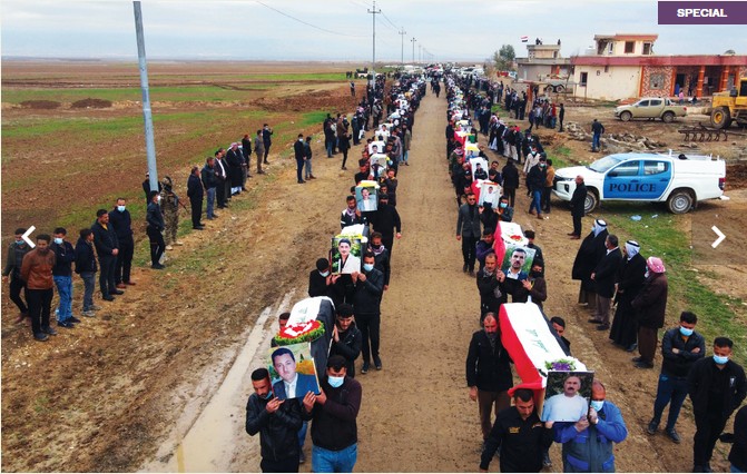 Funerale di massa di yazidi