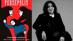 Immagine da "Persepolis" e Marjane Satrapi.