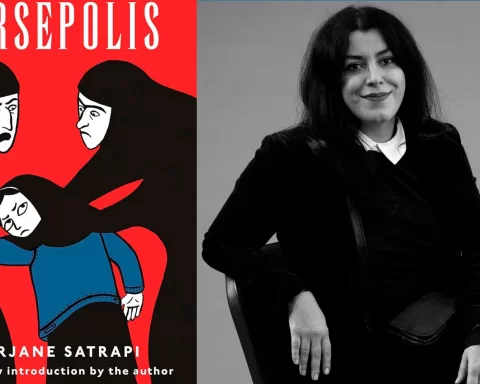 Immagine da "Persepolis" e Marjane Satrapi.