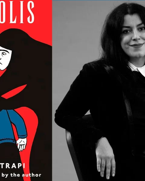 Immagine da "Persepolis" e Marjane Satrapi.
